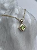 Peridot Gold Necklace – Natural Gemstone Pendant image