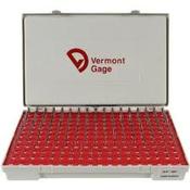 Vermont Metrc Pin gauge set 1.30 - 4.98mm Plus .005mm Tolerance 185 pins 102100200 image