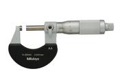 Mitutoyo Outside Micrometer with  Heat Ins. Plate 0-25mm, Friction Thimble, 0,001mm 102-313 image