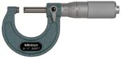 Mitutoyo Imperial Analogue Outside Micrometer 0-1", Ratchet Stop 103-135 Friction Thimble image