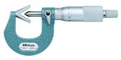 Mitutoyo 3 Flute V-Anvil Micrometer 1-15mm 114-101 image