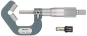 Mitutoyo 5 Flute V-Anvil Micrometer 2,3-25mm 114-137 image