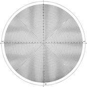 Overlay chart for Projector, No.13 Circle chart 1 mm pitch metric Ø 300 mm 12AAM589