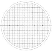 Overlay chart for Projector, No.15 Grid chart 10 mm pitch metric Ø 300 mm 12AAM591