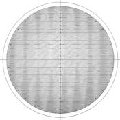 Overlay chart for Projector, No.19 Horizontal lines chart 1 mm pitch Ø 300 mm 12AAM595