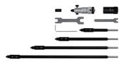 Mitutoyo Inside Micrometer, Interchangeable Rods 2-12" with 5 Rods, Carbide Tipped 141-215 image