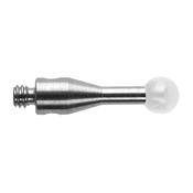 M2 Ø3 mm zirconia ball, stainless steel stem, L 10 mm, EWL 7 mm A-5004-2914 image