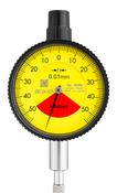 Dial Gauge, Flat Back, ISO Type One Revolution, Shockproof, 1mm, 0,01mm 1929AB