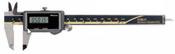 Mitutoyo Digital Solar Caliper, 0-150mm/0-6" No Output, Square Depth Rod &amp; Thumb Roller 500-474