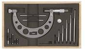 Inspec 106-61-400 Interchangeable Anvil Micrometer 0-150mm Carbide Measuring faces Painted on fine cast frame Graduation .01mm ( Mitutoyo Equivalent 340-351-30)