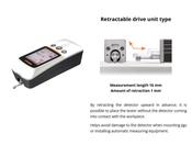 Mitutoyo 178-743-13 SJ-220R Portable Surface Roughness Tester, Retractable Drive Unit, Stylus Tip Angle 60°, Radius 2μm, Imperial / Metric, Measuring Range 17.5mm