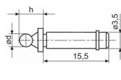 BALL ANVILS FOR 40 Z/852 (2 REQUIRED) 3.2MM Article no.: 4170570 image