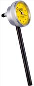 Baker Back Side Plunger Dial Gauge – MODEL 38 MODEL 38 Back side plunger Dial gauge, Tungsten carbide ball anvil. Strong &amp; smooth metal bezel, rigid brass case for more rigidity Type F02 38mm GRaduation 0.01mm Range 2mm Reading 0-100 image