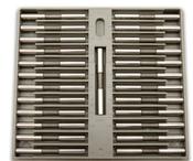 Deltronic TP25 Class X Pin Gauge Sets. 0.0001" Steps, TP25-3873 Range 0.3873 - 0.6375" Tolerance 0.00004" Number of pins  25