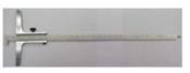 Analog P-343.02 Vernier Depth gauge with hook 250mm Grad 0.05mm base 100mm image