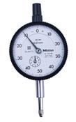 Dial Gauge, Flat Back, ANSI/AGD Type 10mm, 0,01mm 2047AB-01