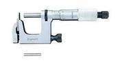 Starrett Uni Mike Mul-T-Anvil Micrometer, Ratchet Thimble, Round and Flat Anvil, 0-25mm Range, 220MARL-25 image