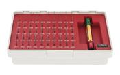 MHC Pin Sets Class ZZ Pin Sets M0-Minus Range : .011"-060" Class : ZZ Tolerance : -.0002" Number of pins : 50 With Handle 616-8201 image