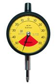 Dial Gauge, Flat Back, ISO Type One Revolution, Shock- &amp; Dustproof, 1mm, 0,01mm 2972AB
