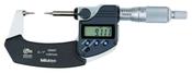 Mitutoyo Digital Point Micrometer IP65 Inch/Metric, 0-25mm/0-1", 15° Tip 342-351-30 image