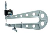 Mitutoyo Digital Sheet Metal Micrometer Inch/Metric, 0-25mm/0-1", 300mm/12" Throat 389-714 image