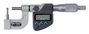 Mitutoyo Digital Tube Micrometer, IP65, Inch/Met. Spherical Anvil Flat Spindle, 0-25mm/0-1" 395-363-30 image