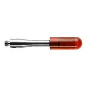 M2 Ø2 mm ruby spherically ended cylinder, stainless steel stem, L 21.2mm A-5000-7812