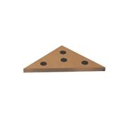 MHC 418-4800 Solid angle Plate 3 x 3x 5/16” Angles 45°/45°v/90°