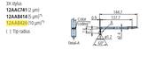 3 x Deep hole stylus - R10µm; 90° for Surftest; Formtracer SV-C 12AAB426