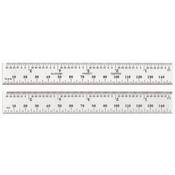 Starrett C636ME-150 Spring Tempered Steel Rule With Millimetre Graduations, 150mm Length, 19mm Width, 1.2mm Thickness image