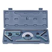 MHC 638-8754 Combination Set 300mm/12", Centre head, Protractor and 12" rule, Graduation: 0.5mm and 1/32" on front face, 1mm and 1/64" on back face, Open type blades can rotate 360 deg image