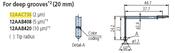 Deep groove 20mm stylus - R2µm; 60° for Surftest; Formtracer SV-C 12AAC736
