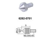 Conical Contact Point INSIZE 5mm (6282-0701) M2.5 x .45mm, 90 deg tip angle