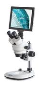 Kern Digital Microscope Set OZL 464T241 Trinocular with LCD Display screen, 5MP camera, .7x -4.5x image