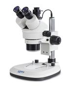 Kern OZL Stereo Zoom Microscopes OZL 466 Trinocular 10x Eye piece, Zoom .7 to 4.5X, Integrated LED Ring Light image