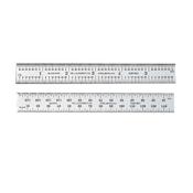 Starrett C635-300 Spring Tempered Steel Rule With Millimetre Graduations, 300mm Length, 25mm Width, 1.2mm Thickness
