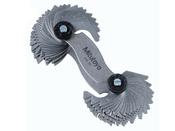 Thread Pitch Gauge Metric/Unified Screw 60°, 0.5-6mm/4-42TPI, 28 Leave 188-152