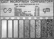 GAR - (C-9) Cast - Microfinish Comparator - 20 -900 µin