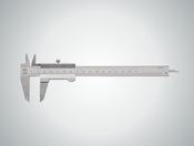 Mahr Vernier Calipers 150mm (6") 0,05mm / 1 / 128". Locking Screw Below, 16N 4100500 image