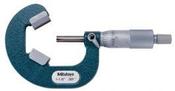 Mitutoyo 3 Flute V-Anvil Micrometer 1-1.6" 114-113 image