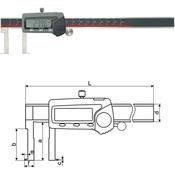 Inspec Outside Groove Caliper  C/W Flat Points50-300mm/2-12" 115-103-1 image