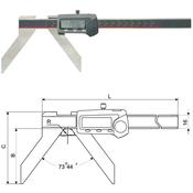 INSPEC 118-131-20 ARC OUTSIDE CALIPER 3-150MM/.12-6" image