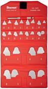 Starrett S167CHZ Steel Radius Gauge Set, 1/64-17/64"; 9/32-1/2" Range, 25 Gauges, 64ths &amp; 32nds Increments, Inch Reading