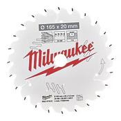 Milwaukee Wood Circular Saw Blade  165mm by 20mm
