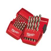Thunderweb Ground Metal Drill Bit Set (1-10mm Ø) - 19pc - 4932352374