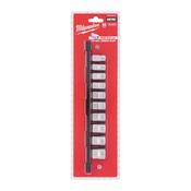 Milwaukee 3/8 in Drive Chrome Socket Set 10pc