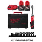 M12FPTR-202X Fuel Pass Through Ratchet &amp; Socket Set (2x2Ah)