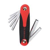 Folding Turball Hex Key Wrench Set 7Pcs, Size 2.5-3-4-5-6-8-10 image