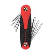 Folding Torx Key Wrench Set 7Pcs, Size 10-15-20-25-27-30-40 image