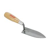 Greek Pointed Tip Trowel, Wooden Handle, 120 mm image